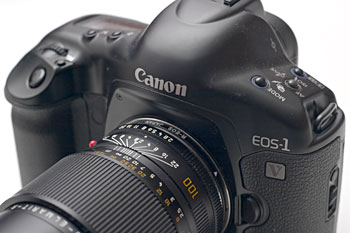 Canon EOS 1V with EOS-Leica R Converter